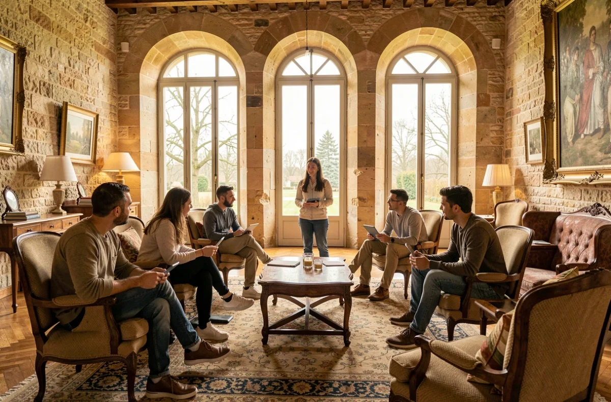 Stage résidentiel d'anglais en groupe dans un château de la Dordogne avec Châteaux des Langues